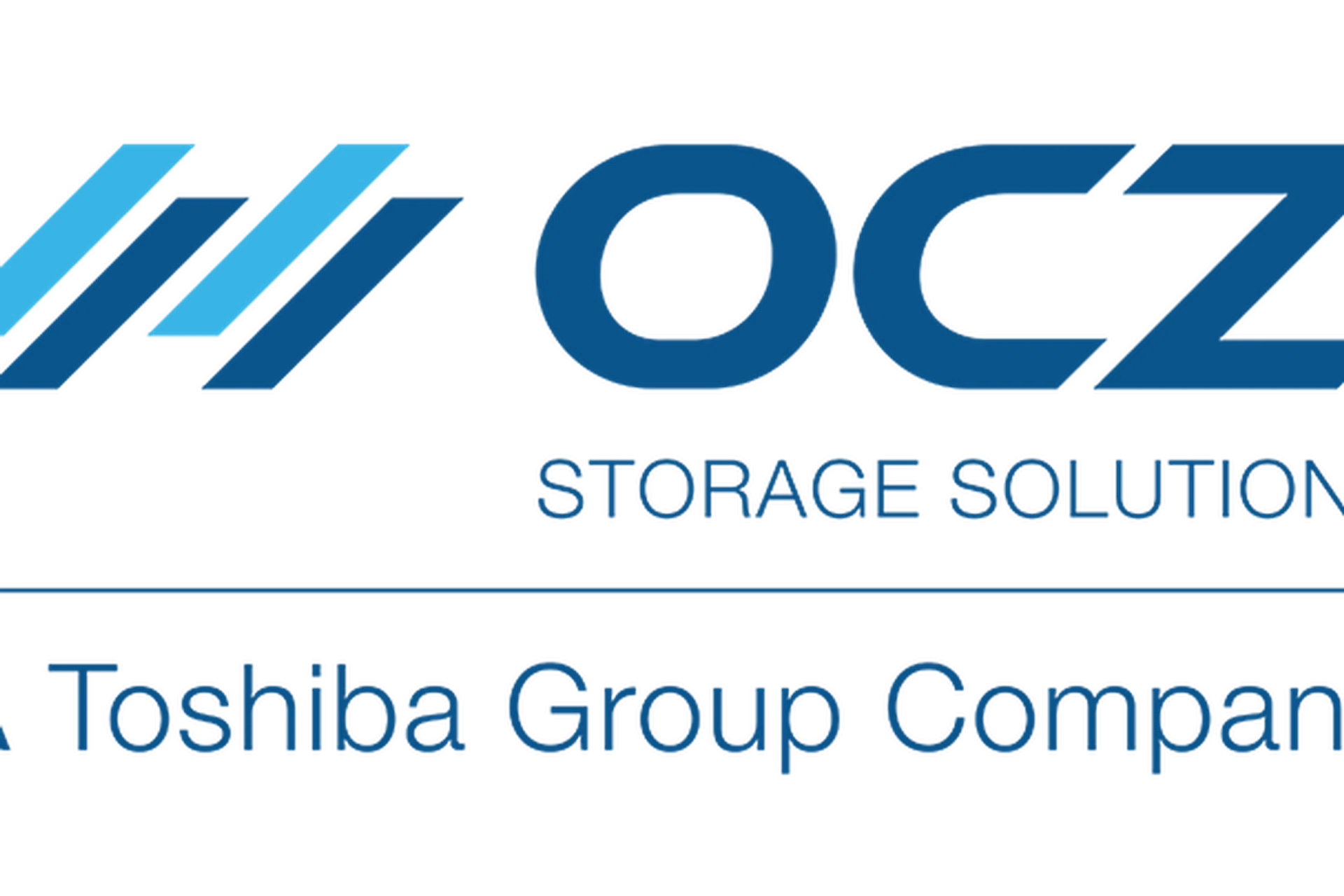 OCZ's new company logo clearly states its relationship with NAND memory giants Toshiba.