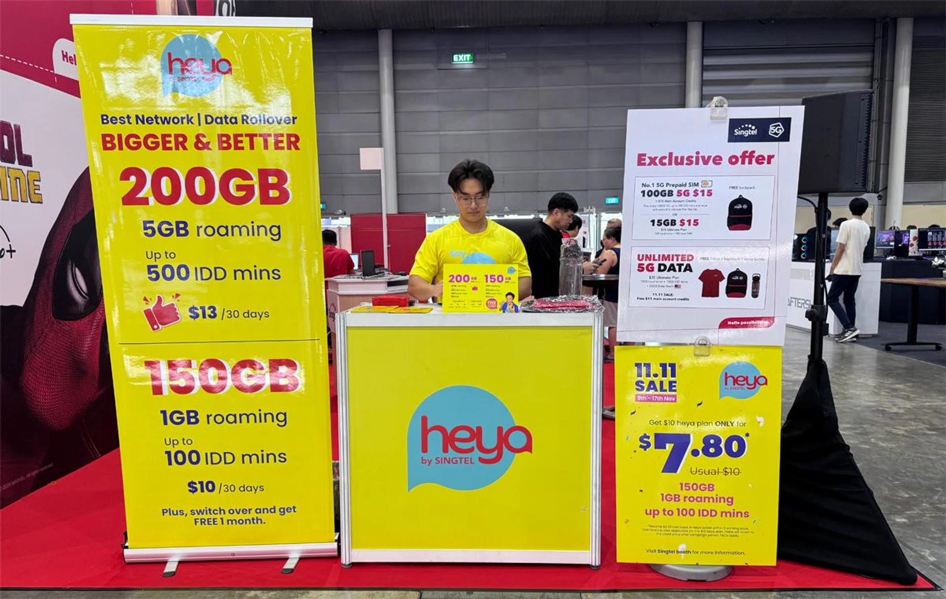 Heya by Singtel at The Tech Show 2024 (Expo). Photo: HWZ.