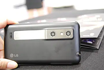 The Optimus 3D comes with dual 5-megapixel camera and is capable of taking both 3D and 2D photos.