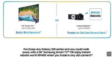 Tier 1 promotion for the launch of Galaxy S20 in Malaysia. <br>Image source: Samsung Malaysia