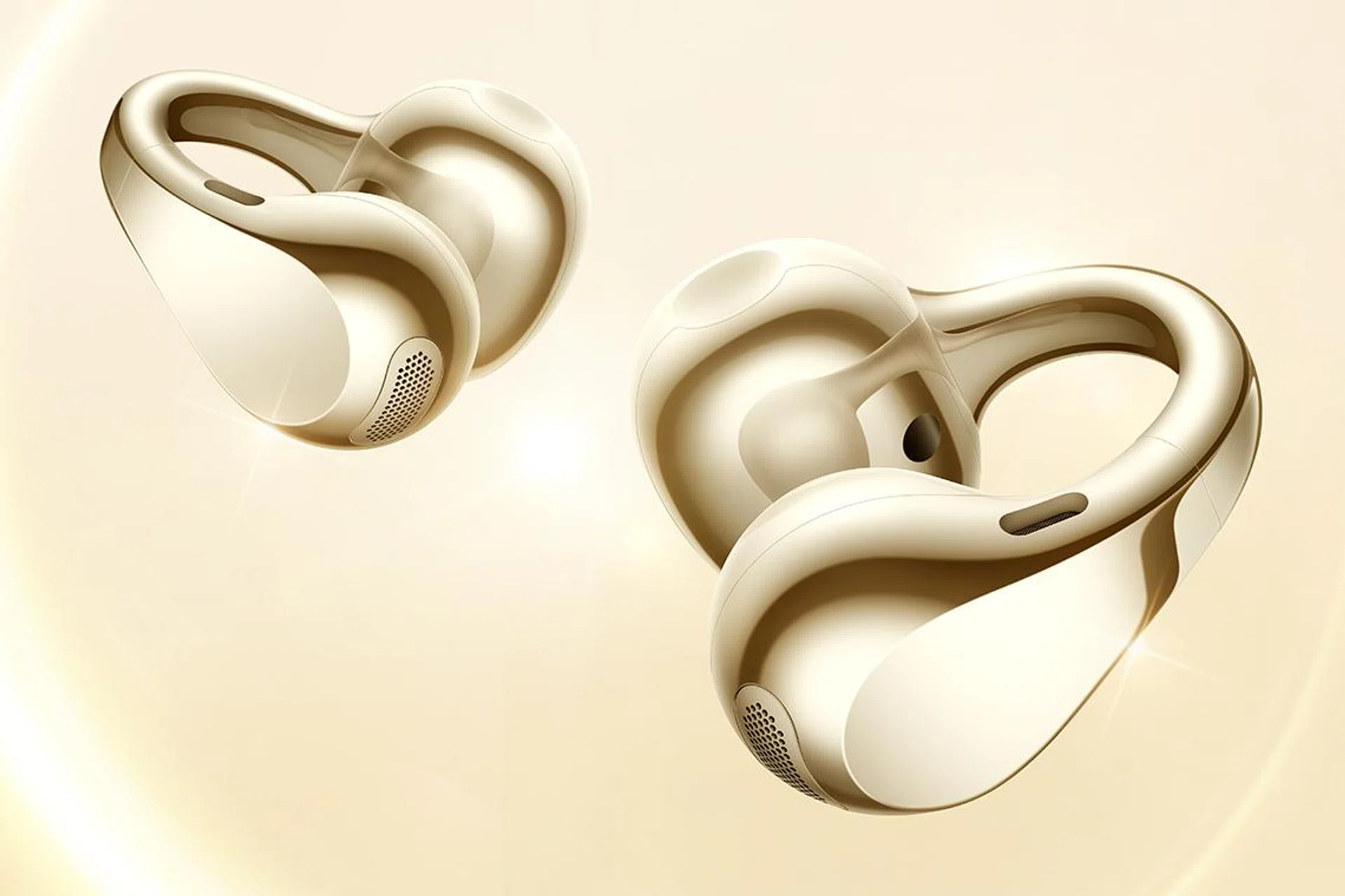 The Enco Clip2 in Luminous Gold. 