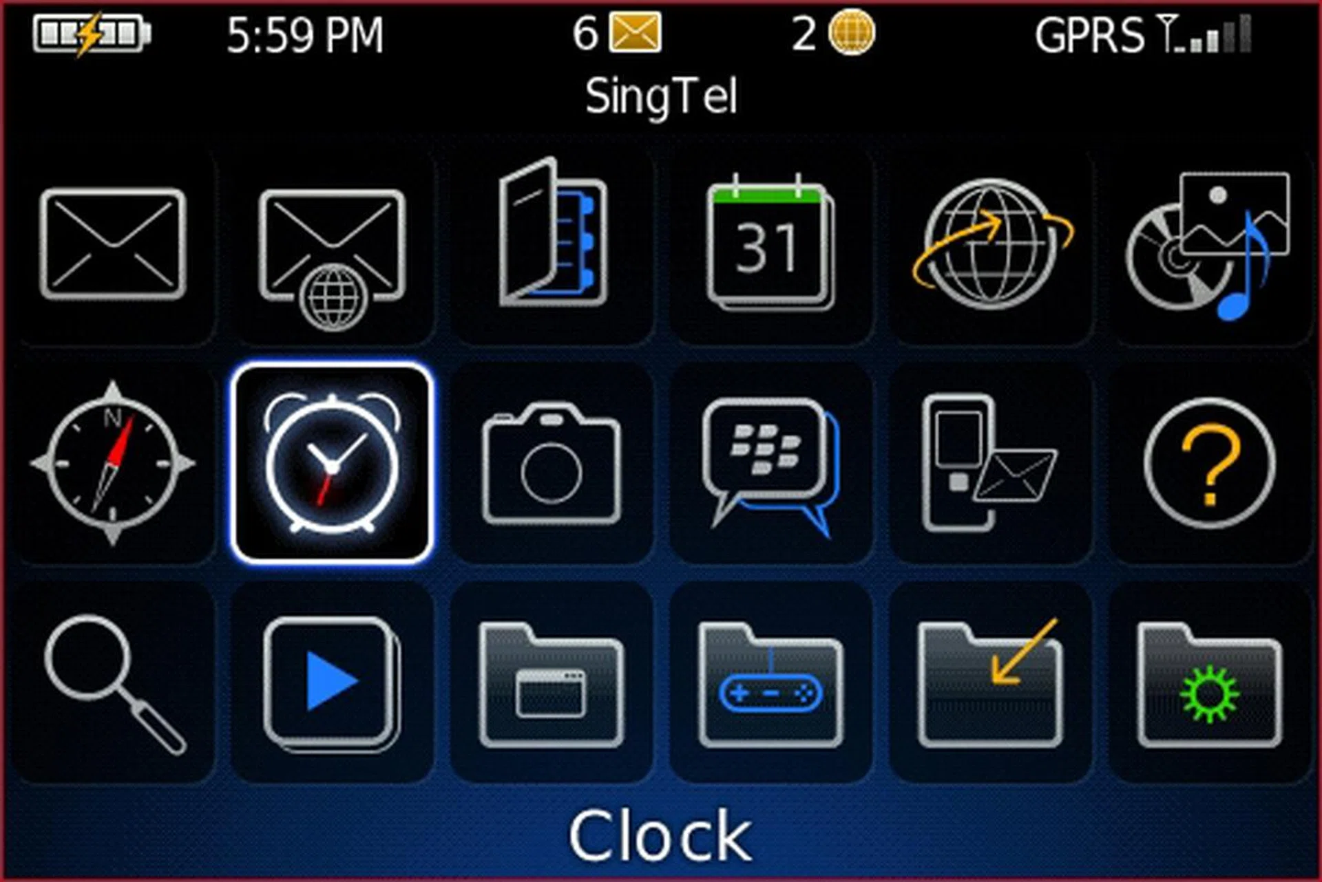 Going one level deeper, the main menu within the Bold is also just as well designed, giving the Bold a sleek feel for both its exterior and interior.