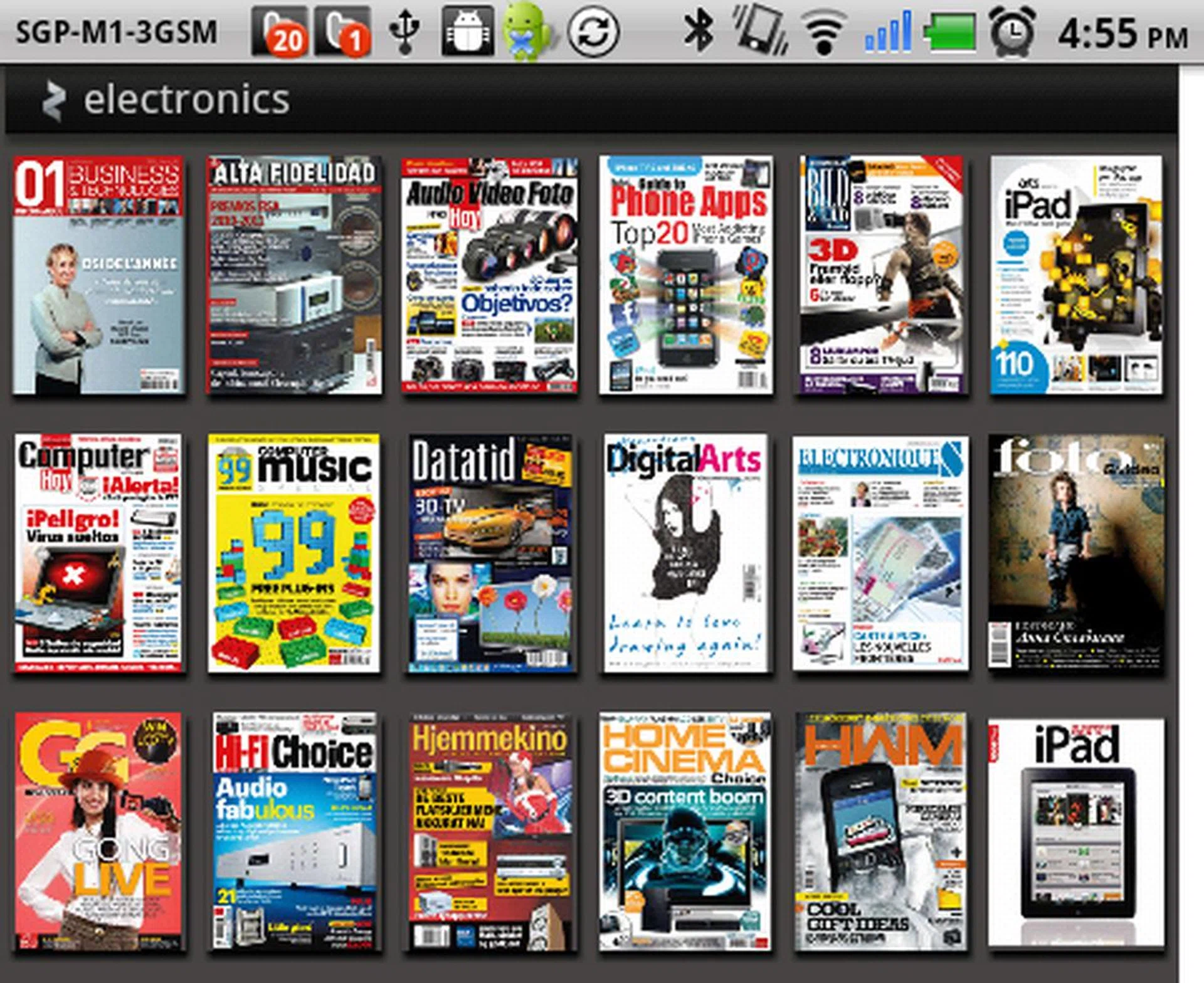 Reading Zinio magazines such as our very own HWM in there (forgive us for the shameless plug!) might be a bit tough on the 5-inch display.