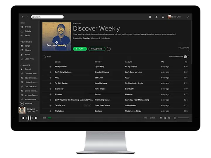 Discover Weekly has helped me discover a whole lot of new (and old) music that I really like. (Image Source: Spotify)