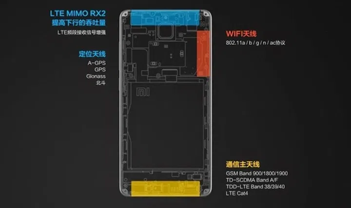 The Xiaomi Mi 4 also supports LTE CAT 4 speeds. <br> Image source: Weibo