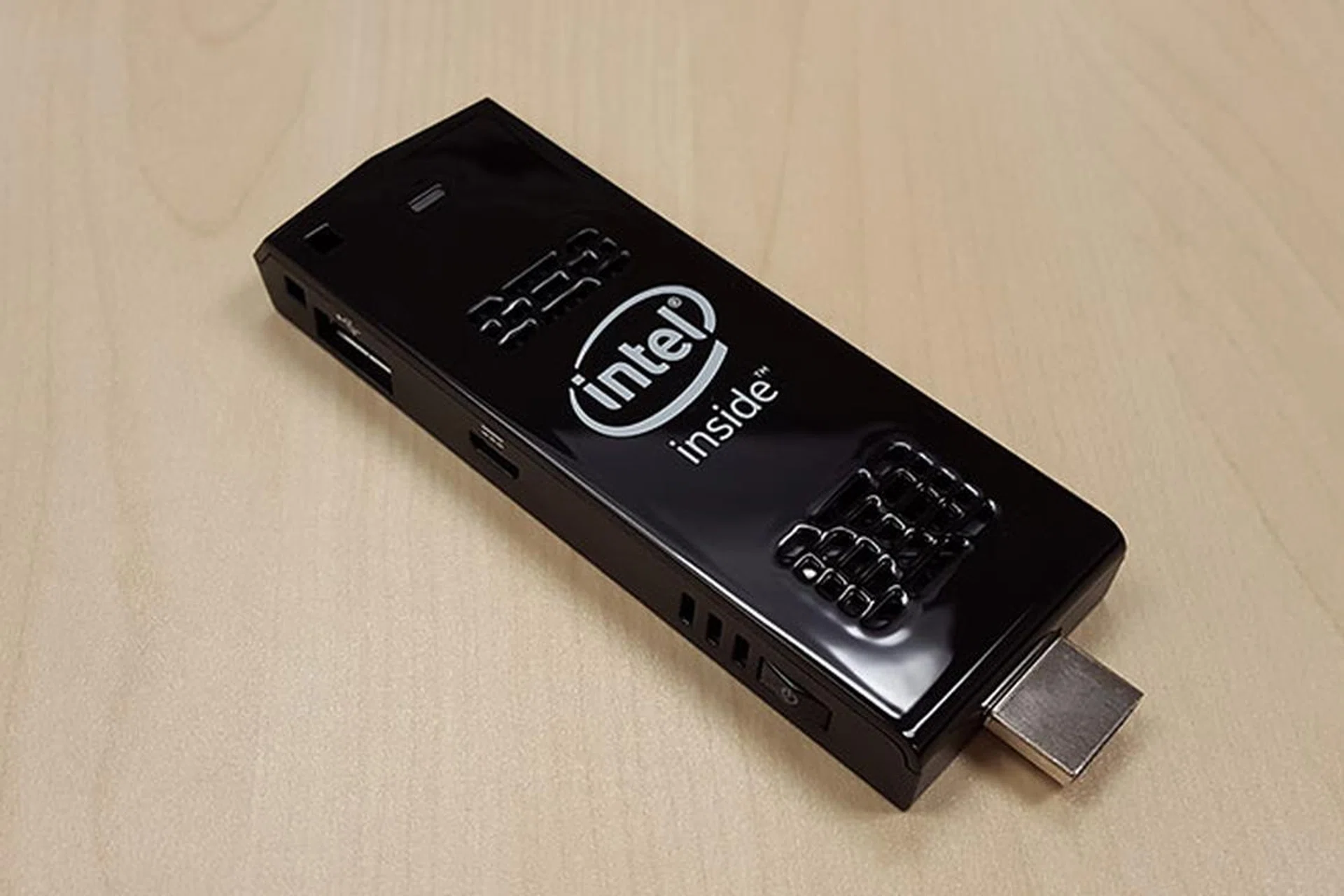 The Intel Compute Stick will fit into a large-ish pocket.