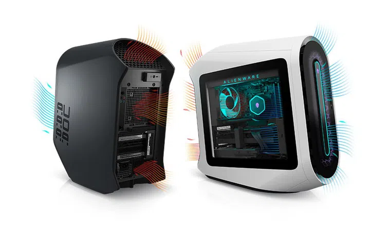 What airflow looks like on the new Aurora. (Image source: Dell)