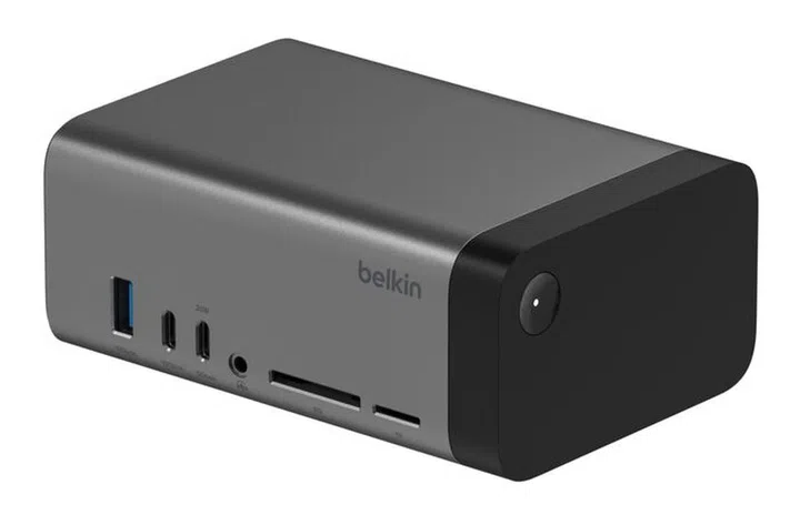 The Belkin 11-in-1 Pro GaN Dock 150W comes with a built-in cord. Photo: Belkin