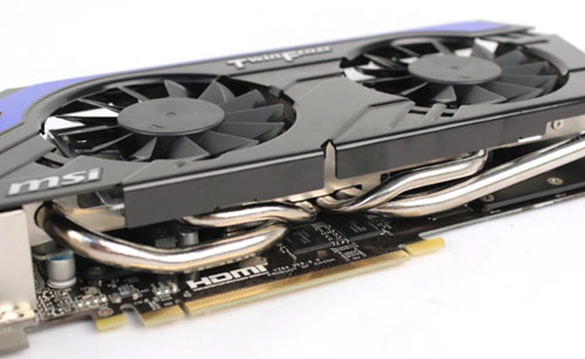 The Twin Frozr IV cooling system packs four nickel-plated copper heatpipes into a fairly slim form factor.