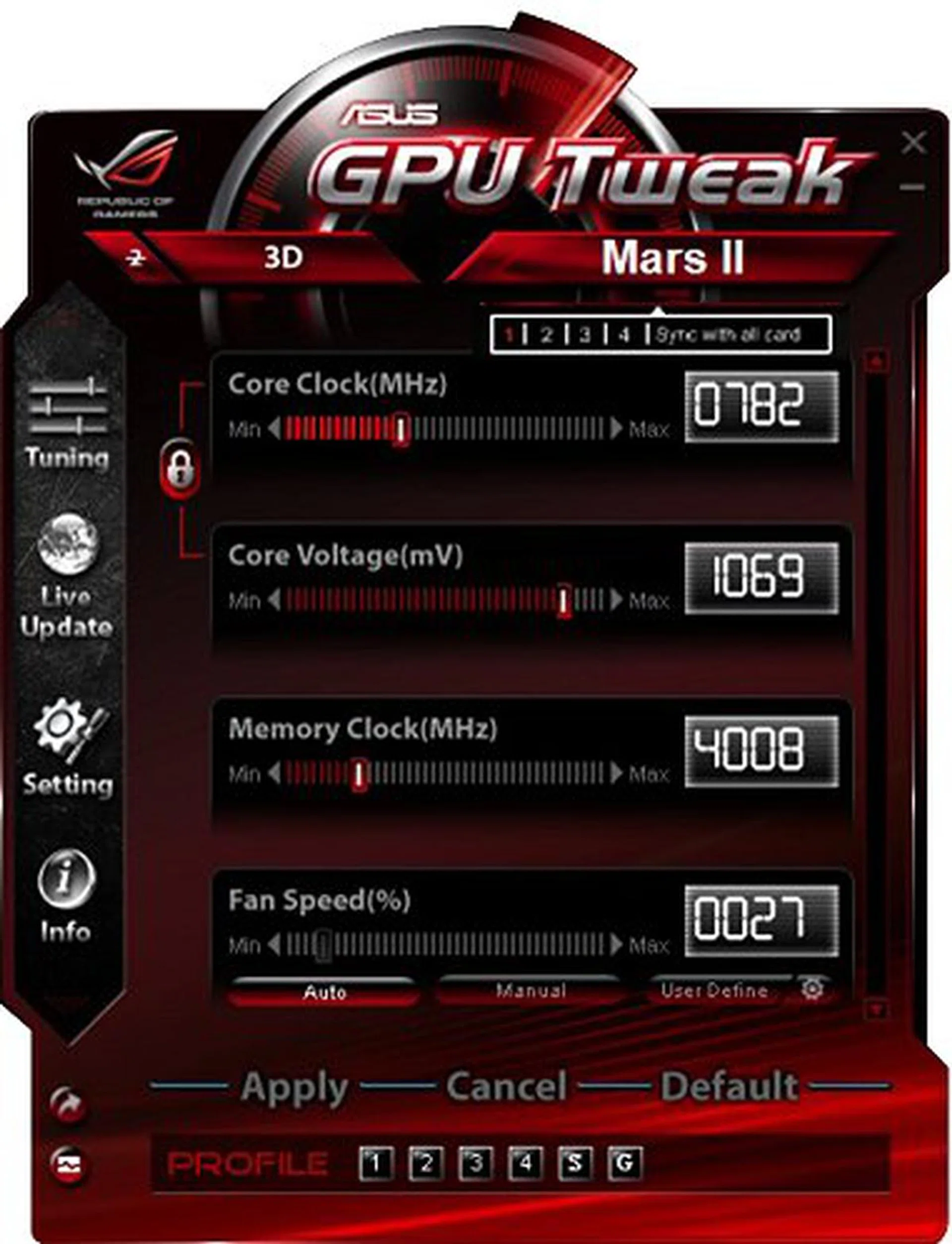 One last piece of the ASUS Mars II overclocking experience is the company's very own enthusiast overclocking and monitoring utility - ASUS GPU Tweak. With GPU-Z, driver/BIOS update tools along with an upcoming update to support recording of game play, this is one all-rounder utility you can't do without.