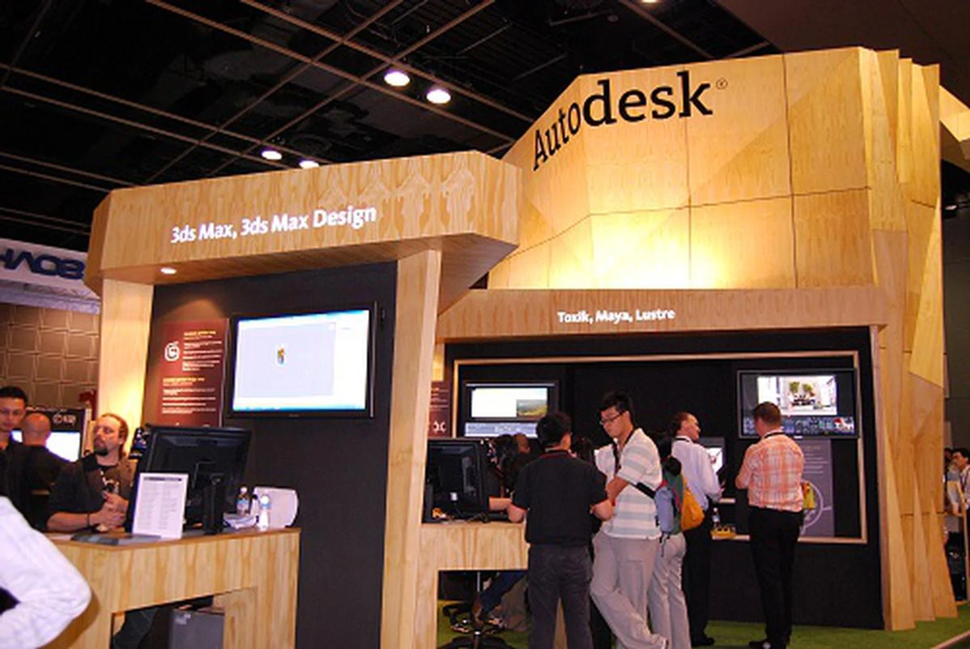 At the rear side of their huge booth, Autodesk was busy orientating and updating trade customers and others on their core products that are pertinent to graphics design and animation.
