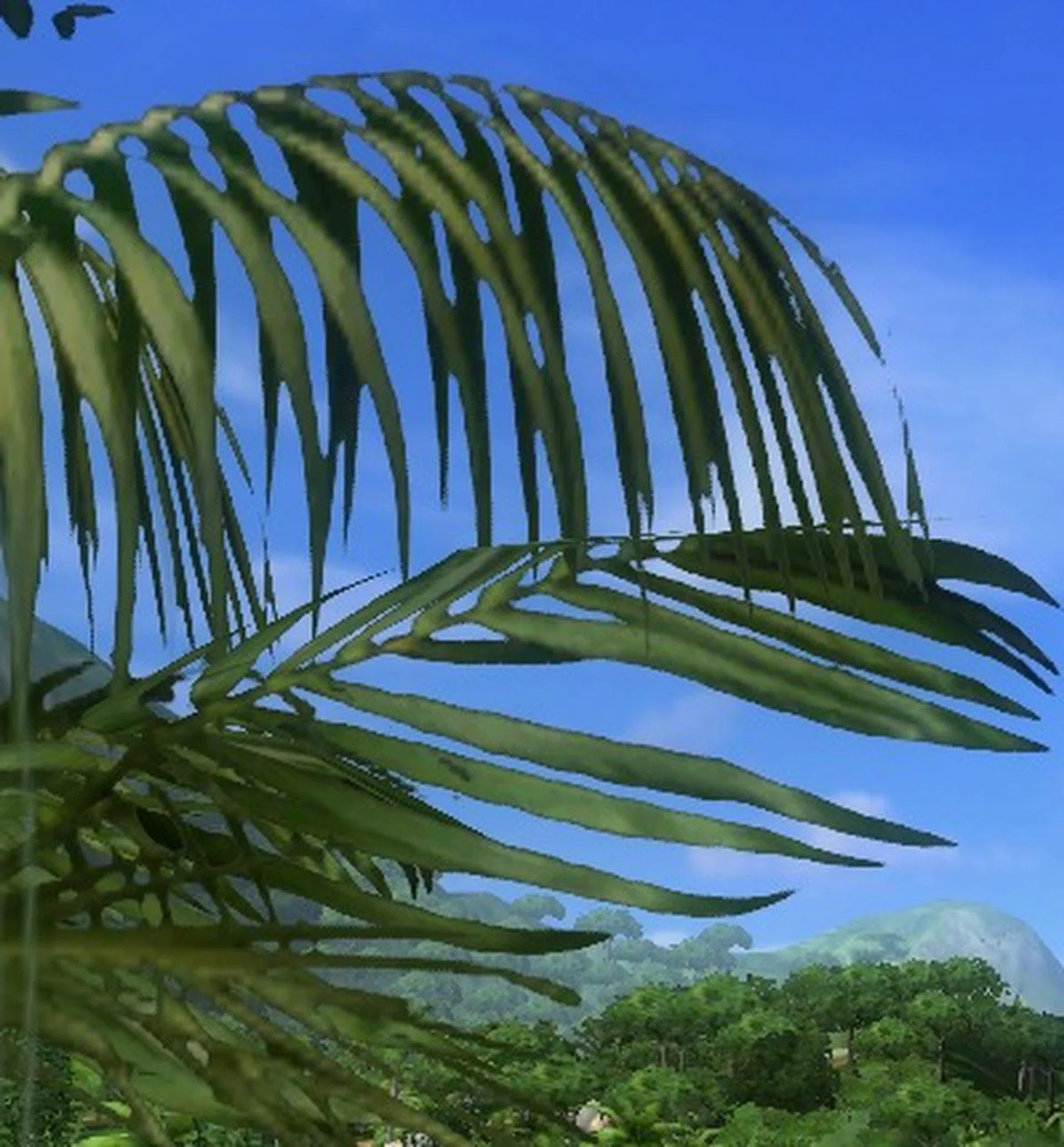 Now this is the same shot with Transparency antialiasing enabled; what do you know, it works! Check out the smoother and cleaner edges of the leaves. Just like the above shot, click this picture to inspect the entire captured frame and see where else there's been an improvement.