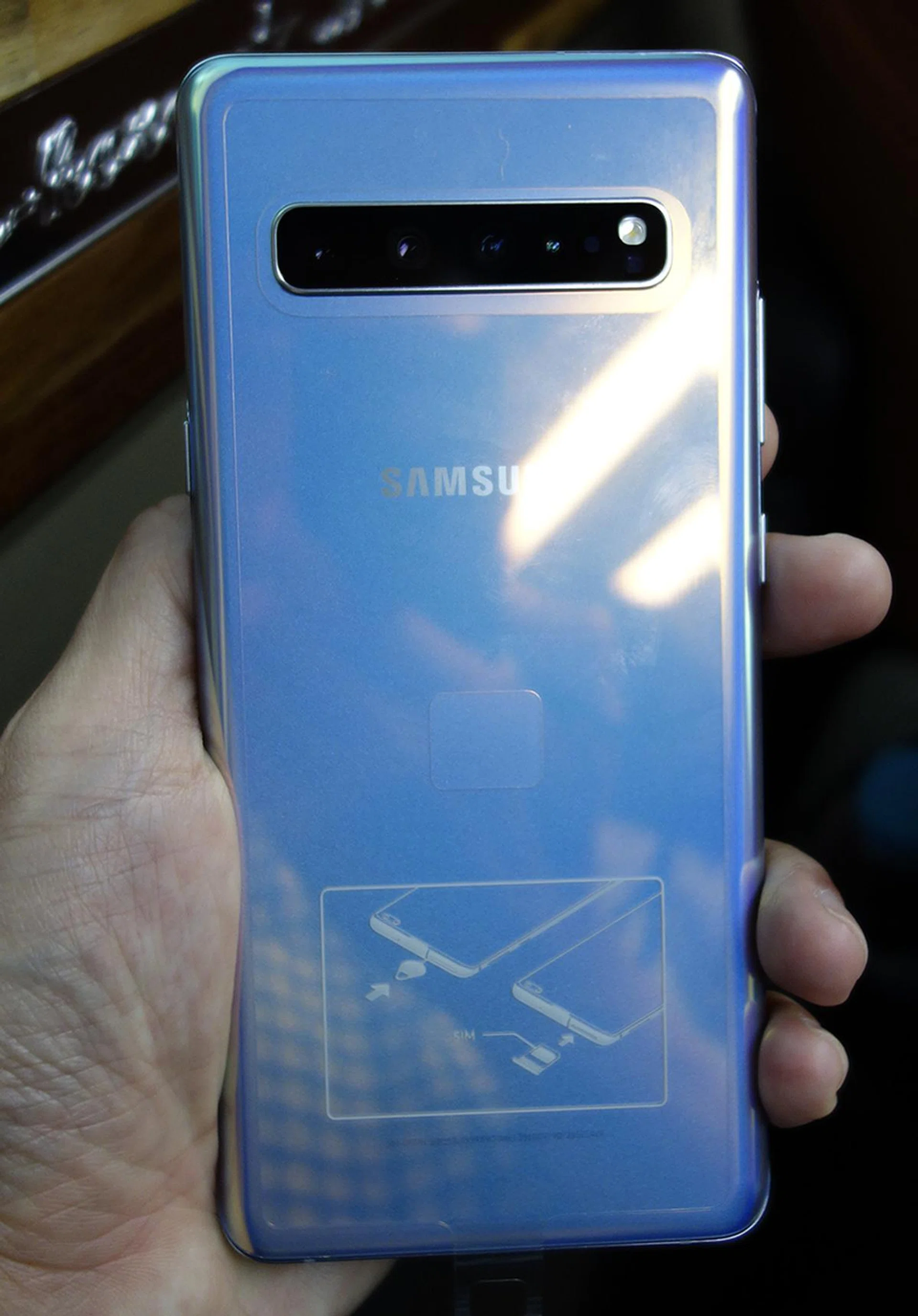 Our Samsung Galaxy S10 5G test set.