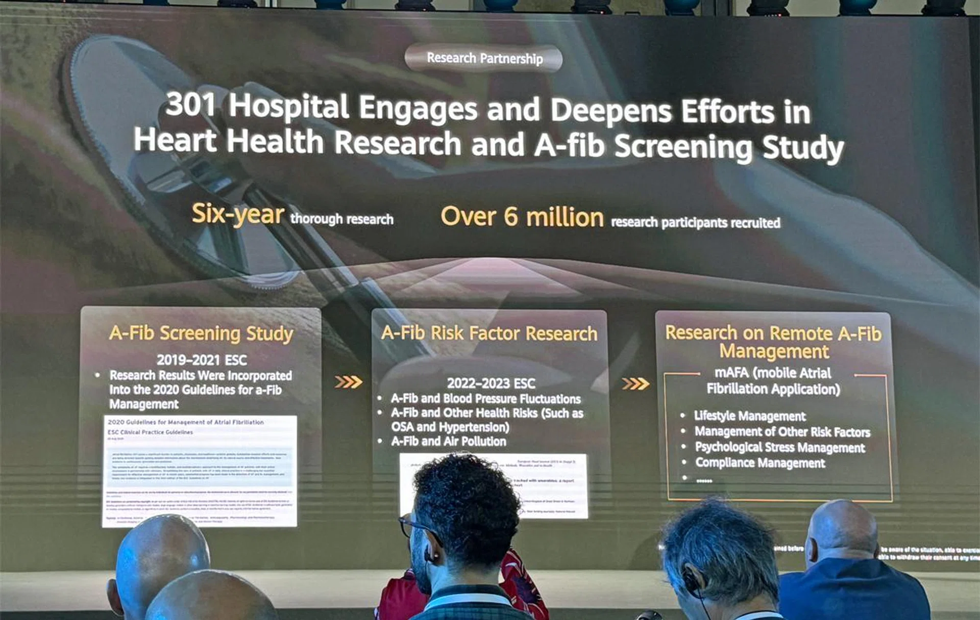 Part of Huawei's effort in furthering the research of atrial filibration, which in turn benefits both TruSense and their research partner. Image: HWZ.