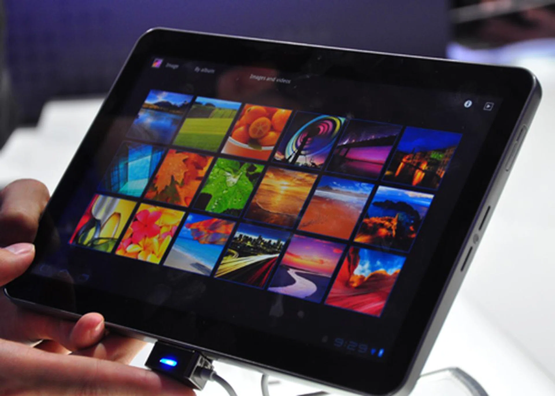 A bigger 10.1-inch 1280 x 800 (WXGA) screen makes this Tab a great multimedia tool. That, dual surround-sound speakers and a pair of cameras complete the picture.