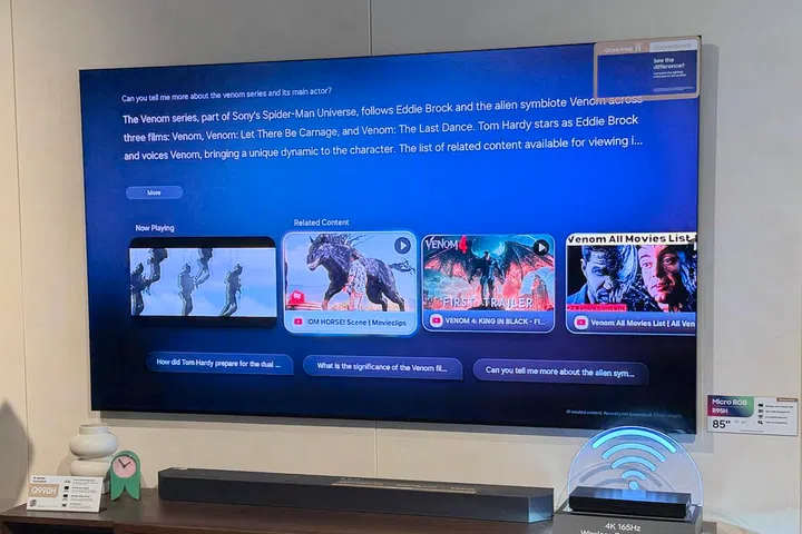 What it looks like when AI returns results
