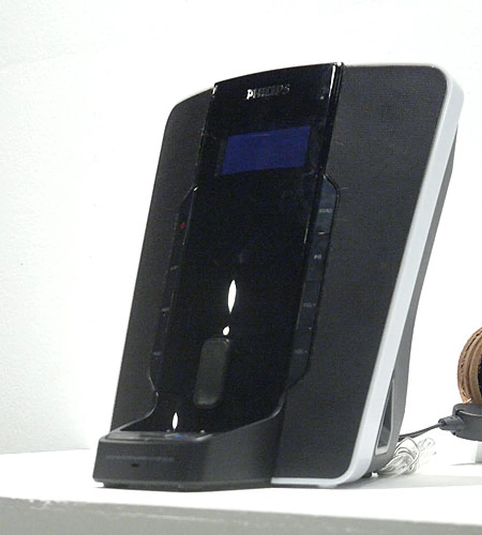 Reminding us of a DECT cordless phone dock station, the Philips DC350 is targeted at business executives. It can playback music from your iPhone, iPod or any Bluetooth capable mobile device. What's more, it allows for hands-free call functionality via Bluetooth when your phone is docked. It retails for $219.