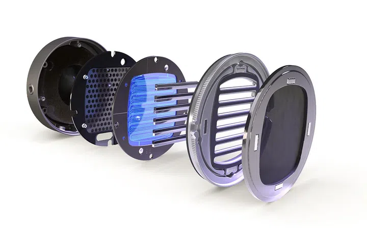 How the inside of the LCD S20 looks like. Audeze says that the length, cross-section and shape of each acoustic channel were determined through simulations, precise measurements and critical listening. Photo: Audeze.