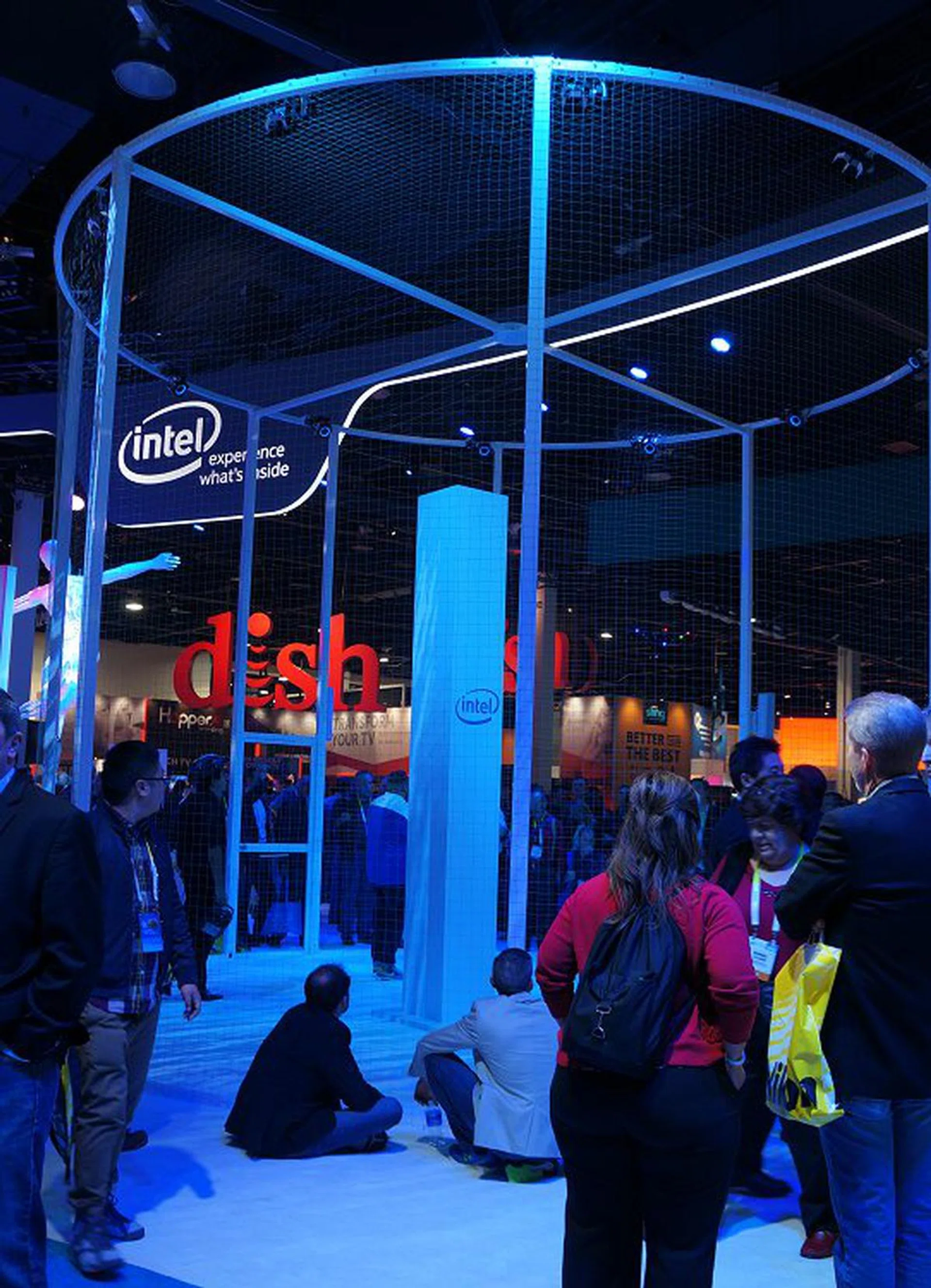 Intel also had a drone showcase to show the computing power they’ve managed to pack in these connected devices.