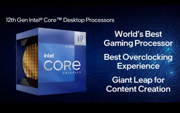 Intel lays big claims with its new 12th Gen Core processors with 6 top of the line CPUs. (Image source: Intel)