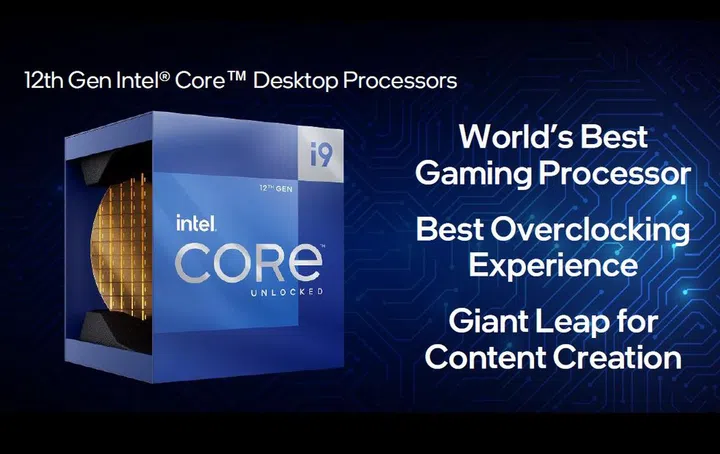 Intel lays big claims with its new 12th Gen Core processors with 6 top of the line CPUs. (Image source: Intel)