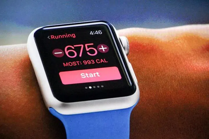 The Apple Watch is also a fitness tracker.
