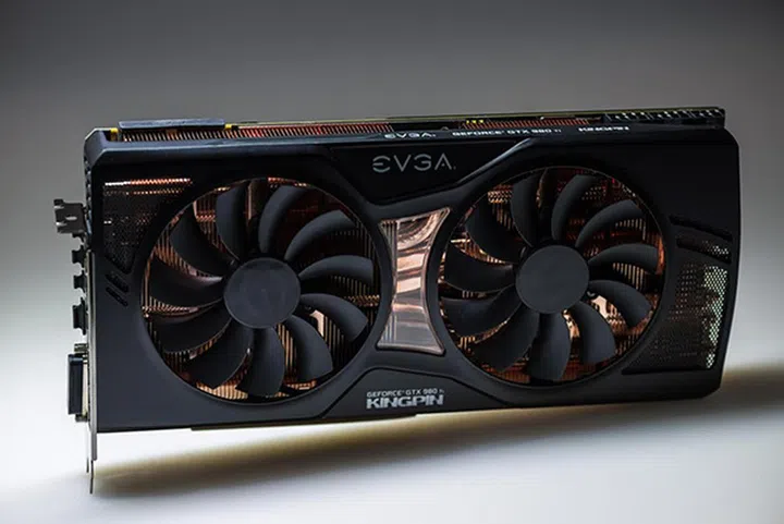 Here's a look at the card that just broke world benchmark records. (Image Source: EVGA)