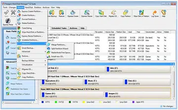 The full-scale launcher in Paragon Hard Disk Manager 12 Suite. (Image source: Paragon.)