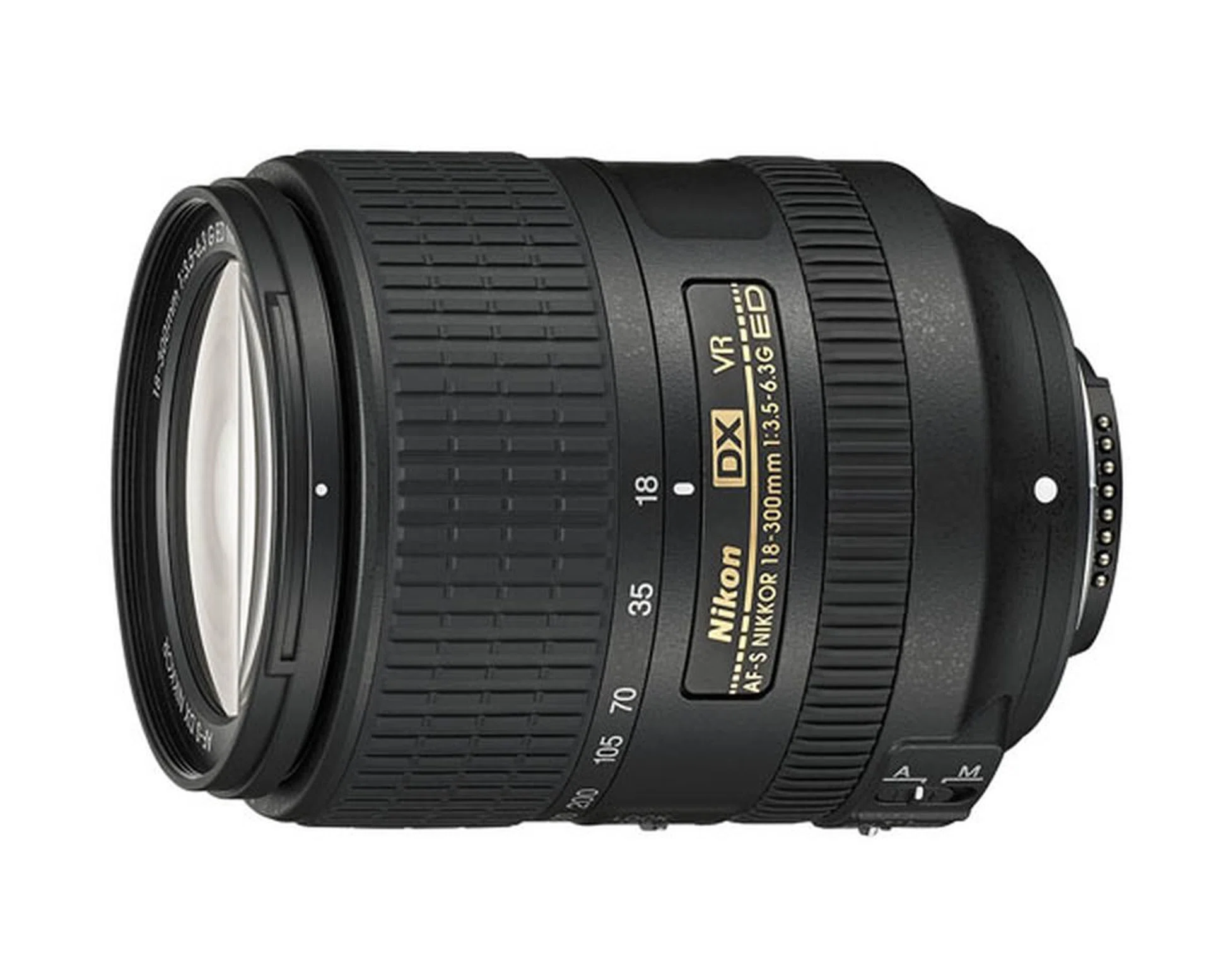 The Nikon AF-S DX Nikkor 18-300mm f3.5-6.3 VR lens.