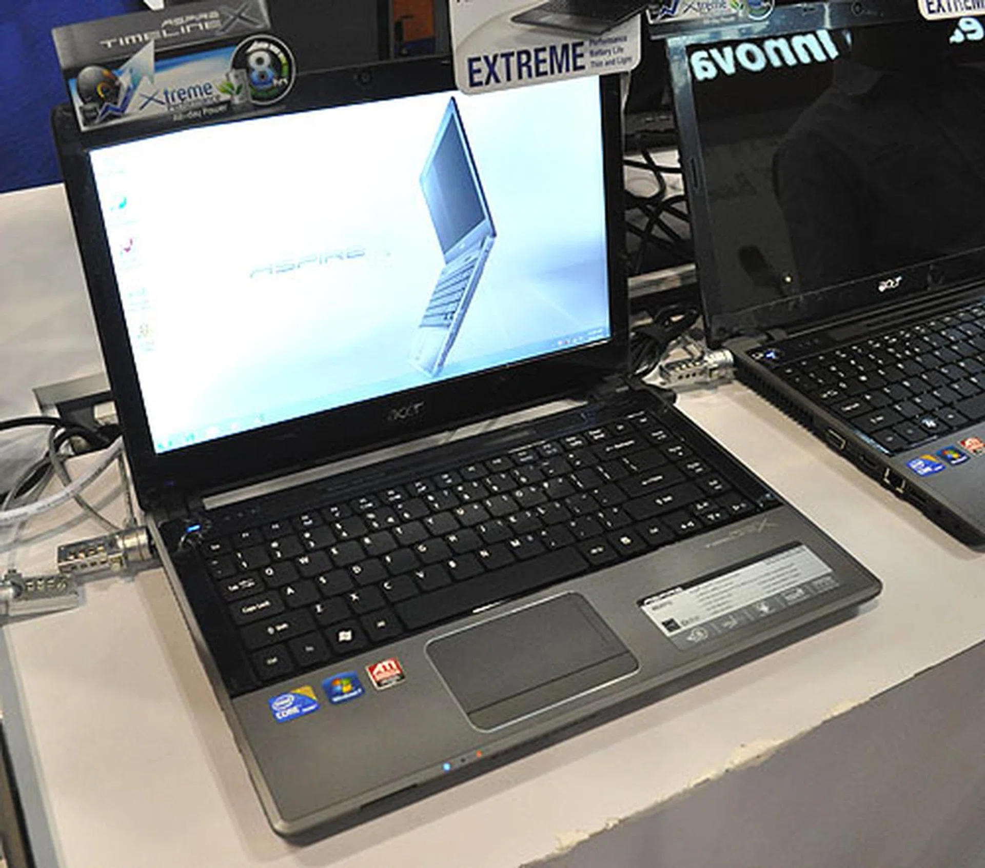 Want a desktop replacement with more than decent battery life? The 15.6-inch Aspire 5820TG, part of Acer's TimelineX series, claims more than 8 hrs of performance, thanks to its Core i5-430M processor and ATI Mobility Radeon HD 5650 with switchable graphics. You'll also get Win 7 Home Premium. For the PC Show, it's going for $1398 with a free Norman Security suite and a choice of either free MS Office Home & Student Edition, free warranty upgrade or a free Acer external HDD. 