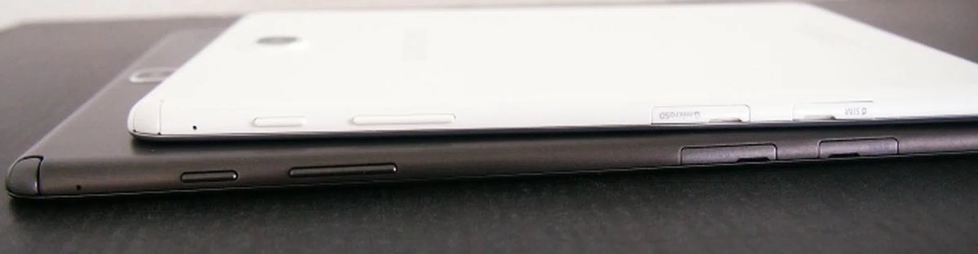 The right side of the Samsung Galaxy Tab A Series is packed with buttons, controls and card slots.