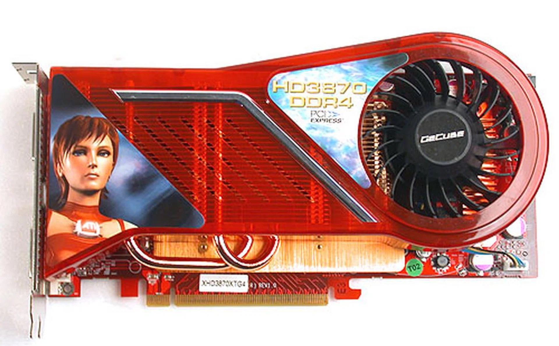Due to the cooler, this Radeon HD 3870 is slightly taller than the reference model but it shouldn't have any practical difference. 