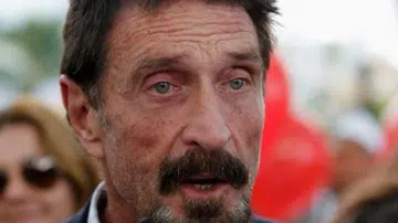 John McAfee, the founder of antivirus software McAfee. <br> Image source: BBC