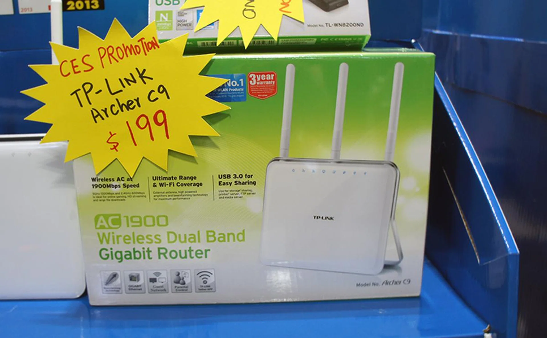 You will be hard pressed to find a AC1900 router as affordable as TP-Link's Archer C9. It offers speeds of up to 600Mbps on its 2.4GHz band and 1300Mbps on its 5GHz band. It is going for $199 (U.P: $279).