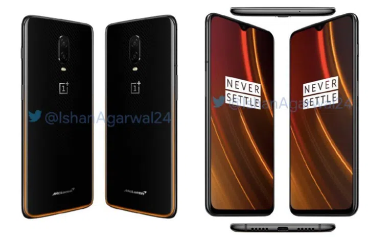 Purported marketing photos of the OnePlus 6T McLaren Edition Speed Orange. <br> Image source: @IshanAgarwal24