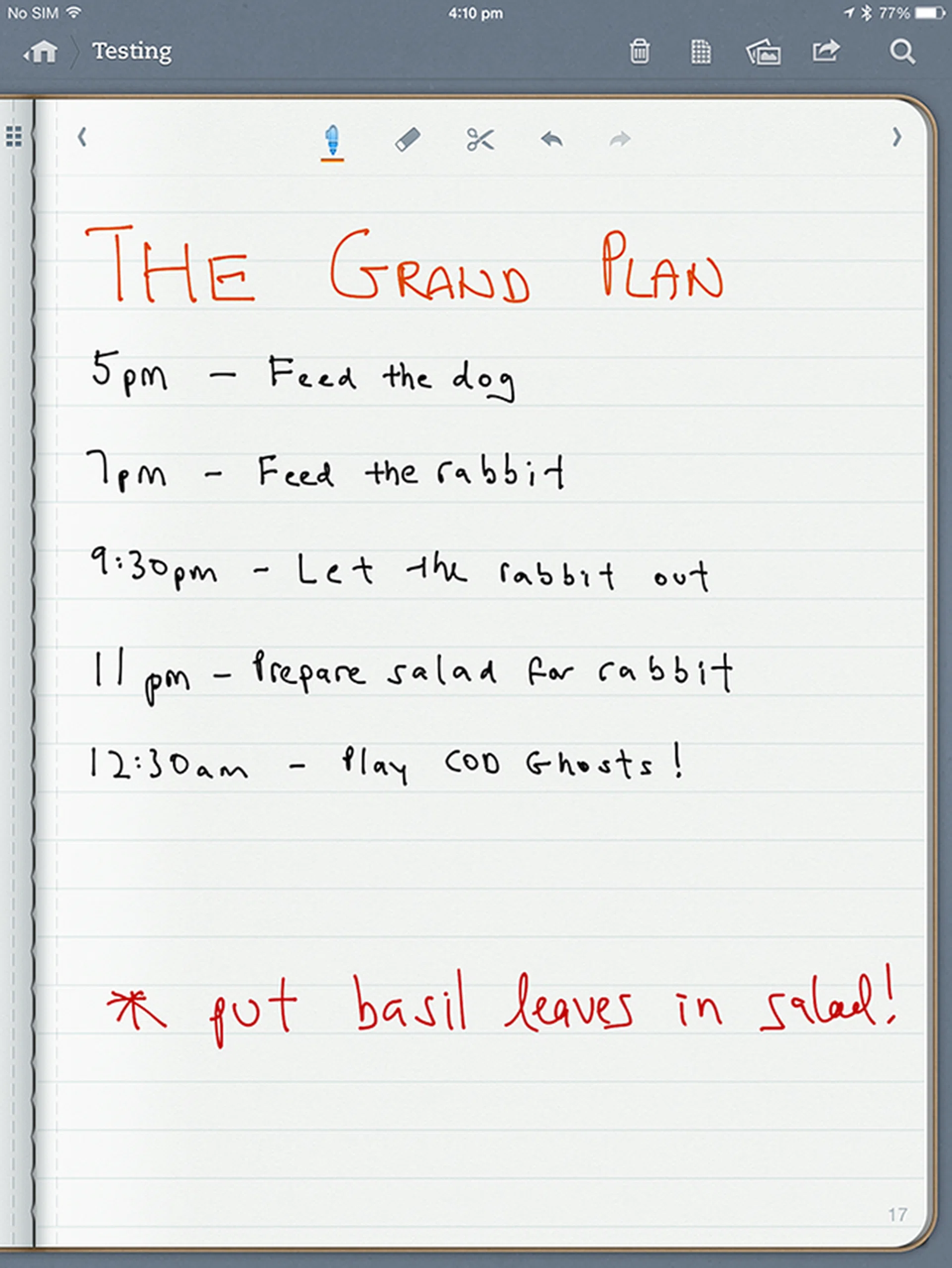 Functionally, Penultimate and the Adonit Jot Script Evernote Edition stylus works just as well as a pen and paper notebook.