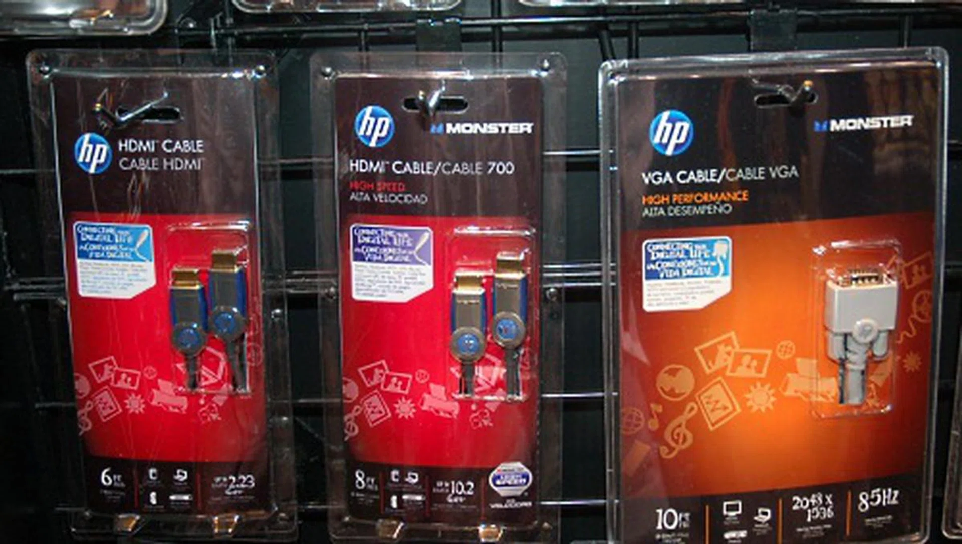 HP and Monster working together to provide you with the best available cables you'll need, or think you do.