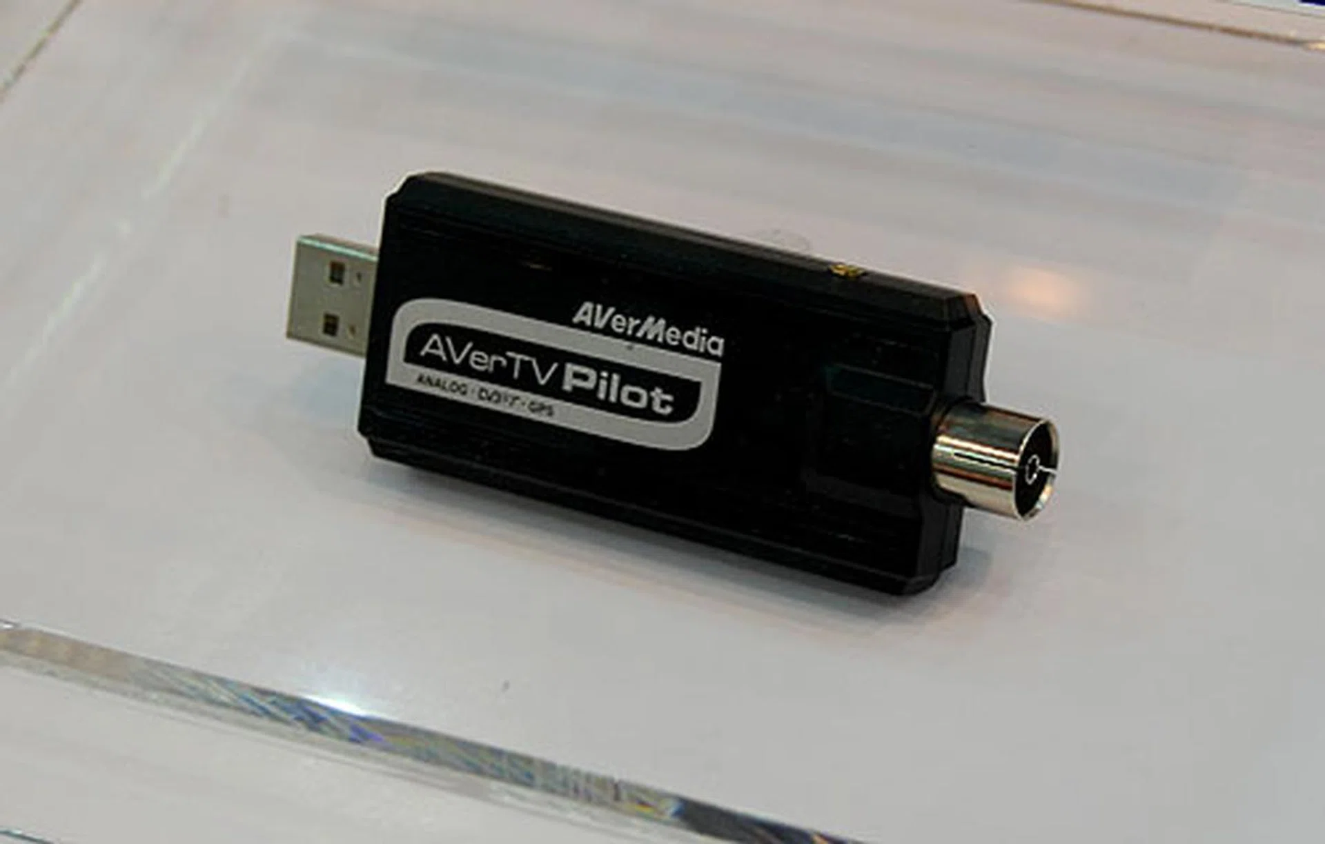 This small AVerTV Pilot merges DVB-T functionality with GPS with both an integrated GPS antenna and a DVB-T tuner. It's interesting though we can't see ourselves using it in this way.
