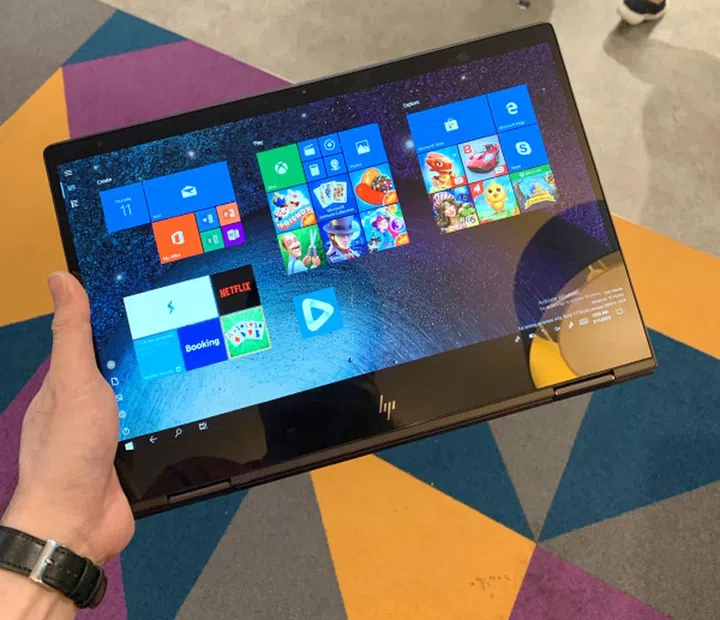 The Envy x360 13 feels light in the hand.