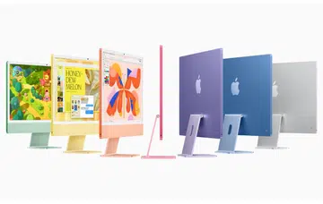 The colours of the new M4 iMac. Photo: Apple