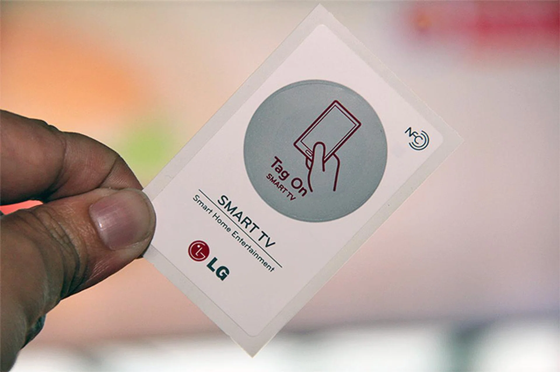 Here's how the NFC sticker looks like.