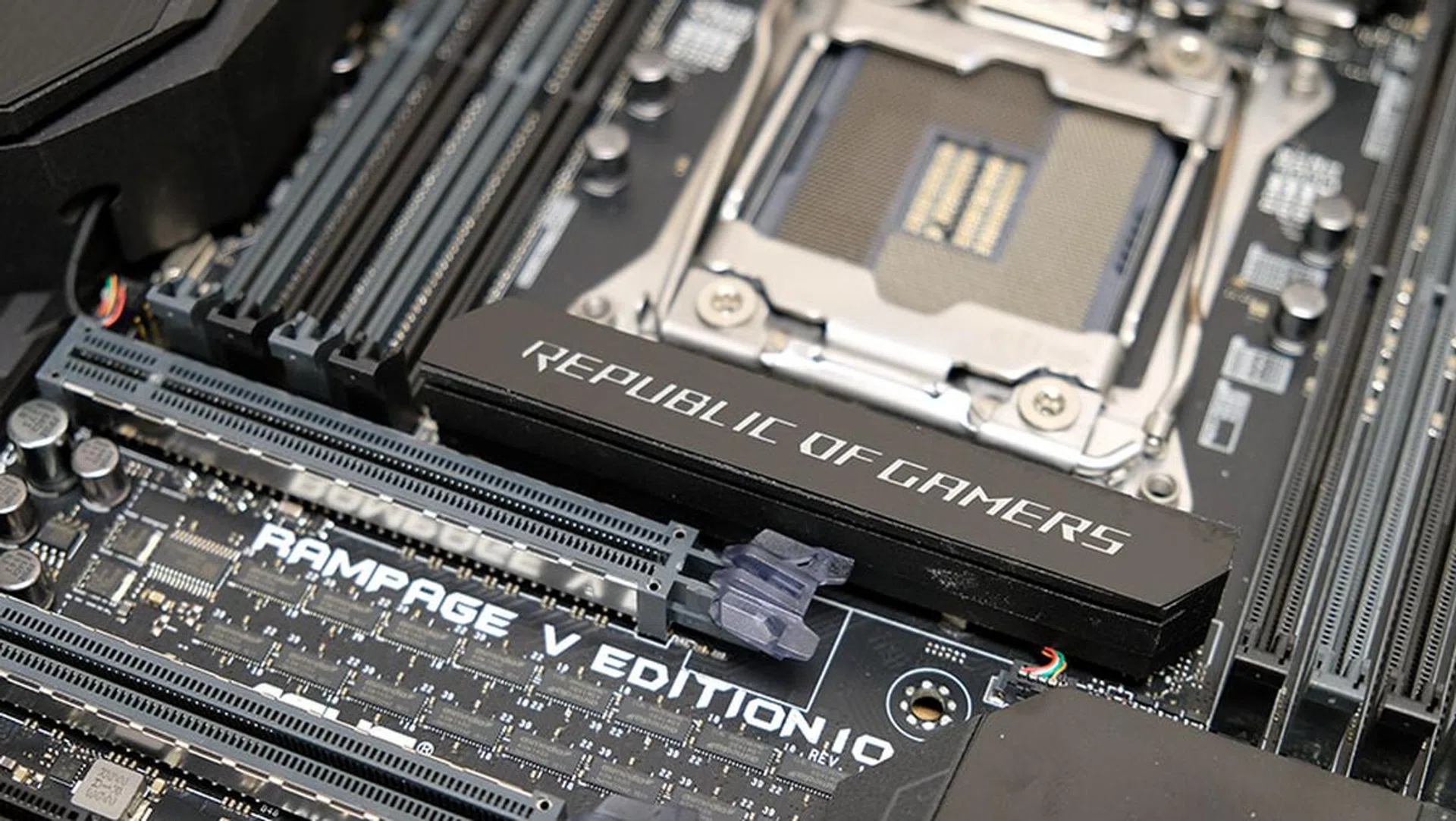 The ASUS ROG Rampage V Edition 10 is one of the most over-the-top boards out there.