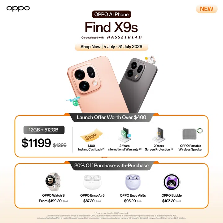 OPPO Find X9s wants to be your triple 50MP travel buddy with