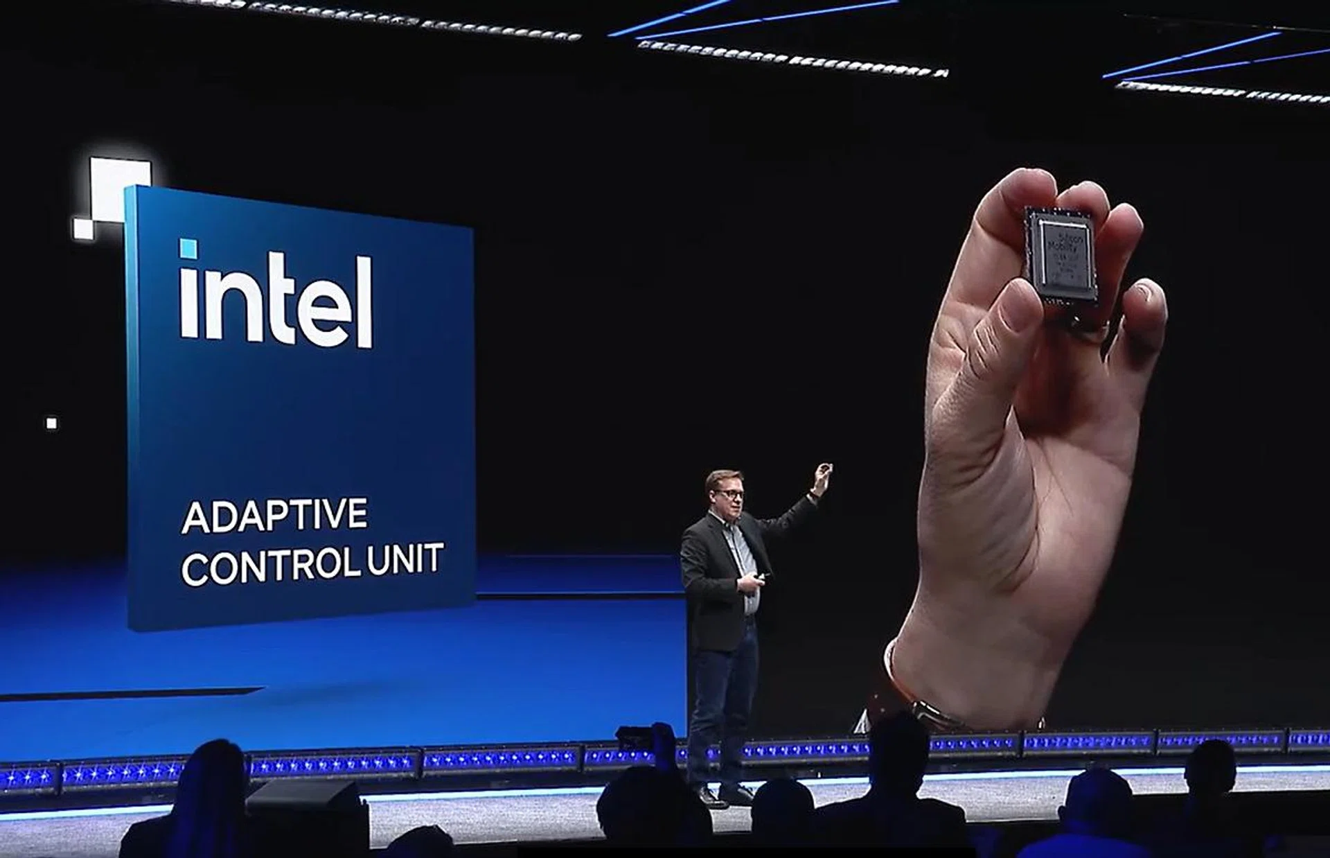 Intel debuted a new kind of processor - the Adaptive Control Unit. (Image: Intel)