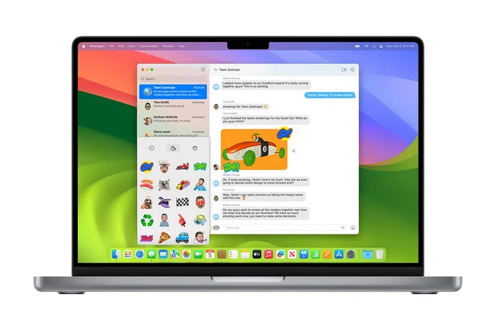 New stickers are coming for Messenger too. IMAGE: APPLE