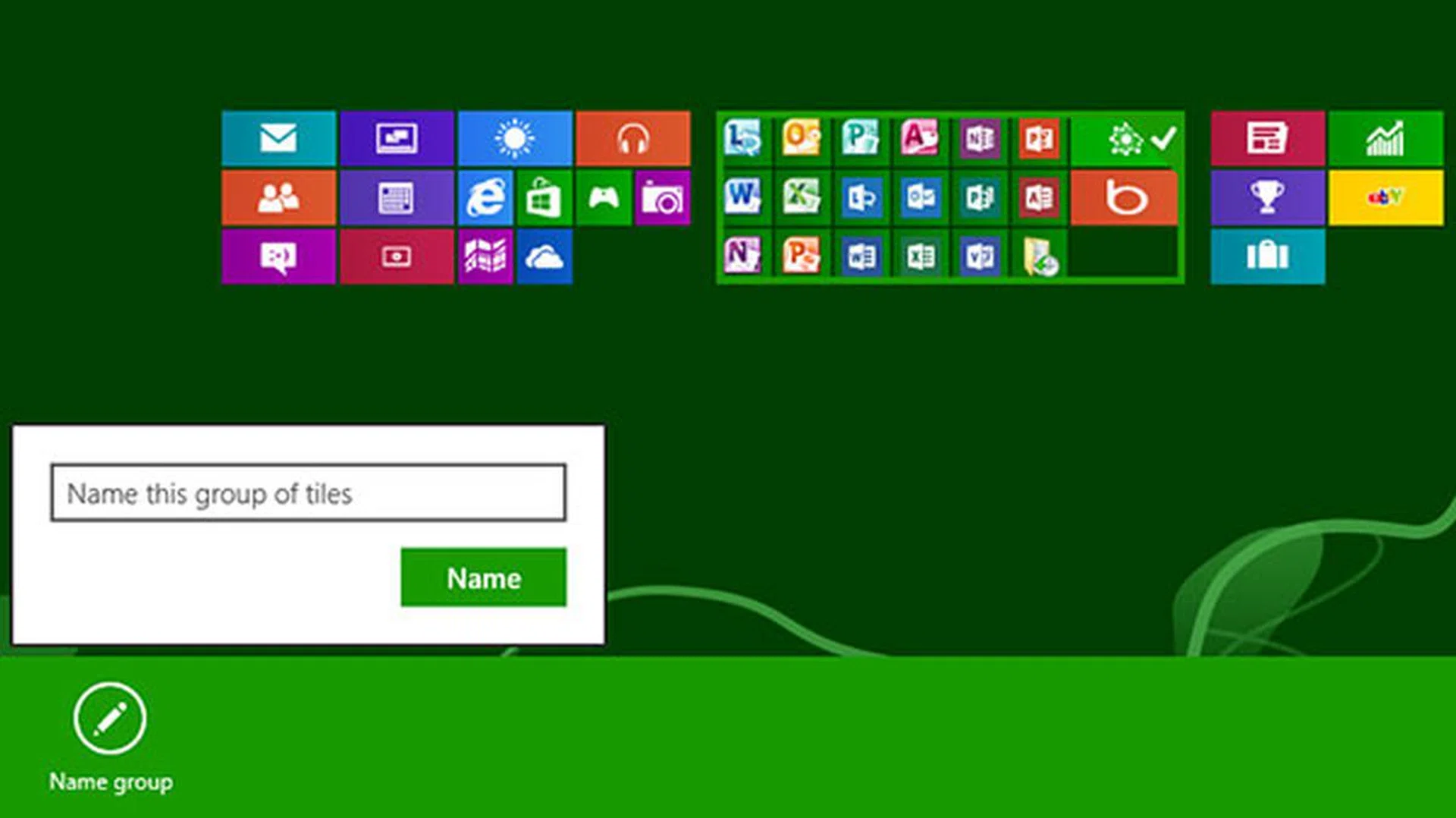 It makes sense to name the groups after you've re-arrange the apps.