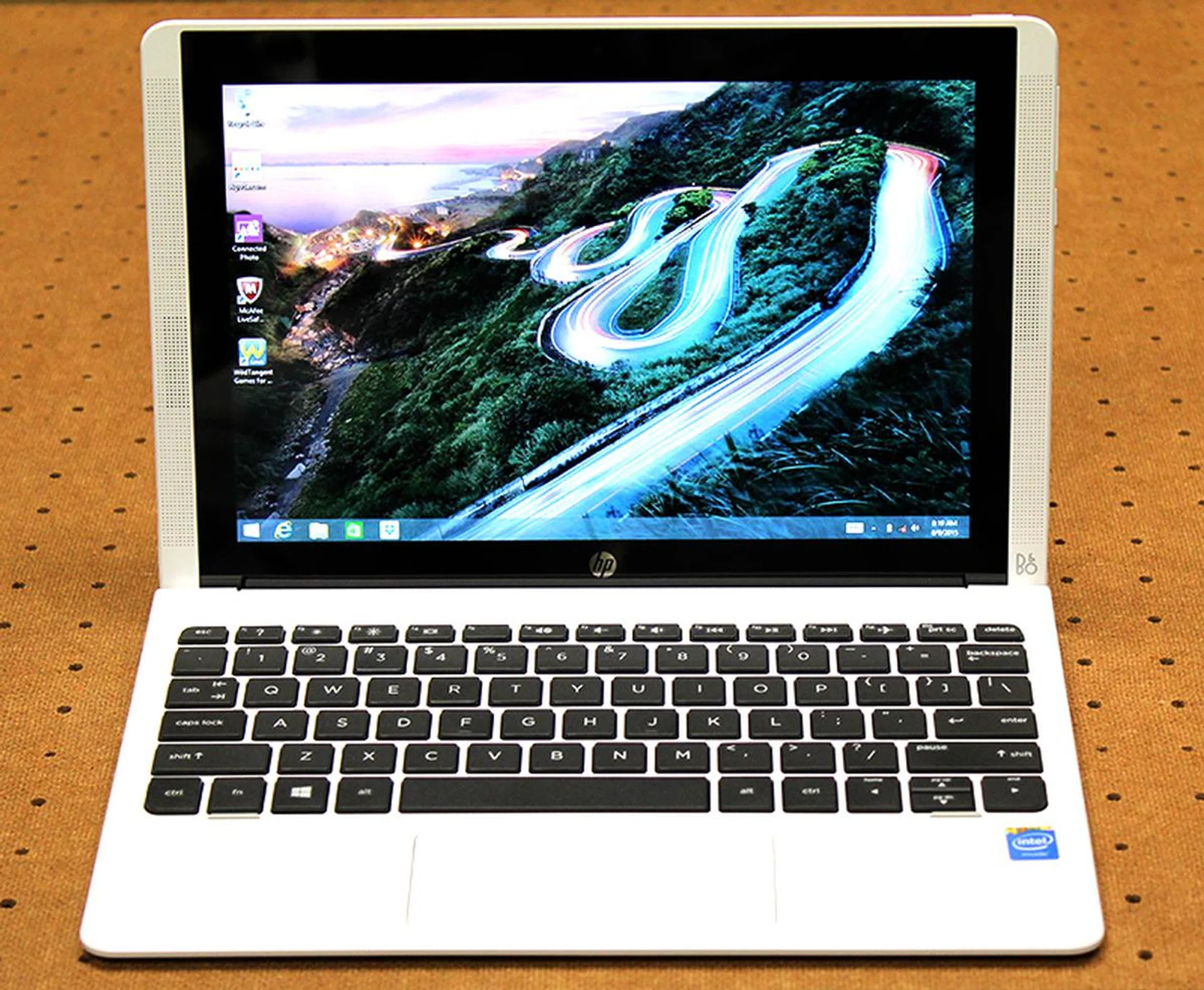Decked in all white, the HP Pavilion x2 is easily the funkiest machine of the lot.