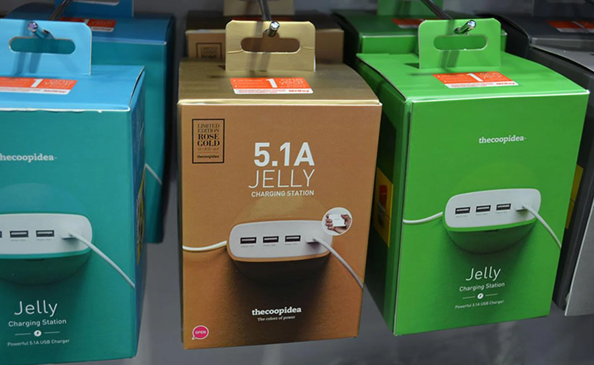 The Jelly 5.1A USB charging station helps replace bulky power adapters for your mobile devices. It can charge up to three smartphones and one tablet at maximum speed and can save a lot of space. The palm-sized device also features a flat base for free-standing on any tabletop. It is available in a range of vibrant colors and can be had for just $39 (usual price $69). 