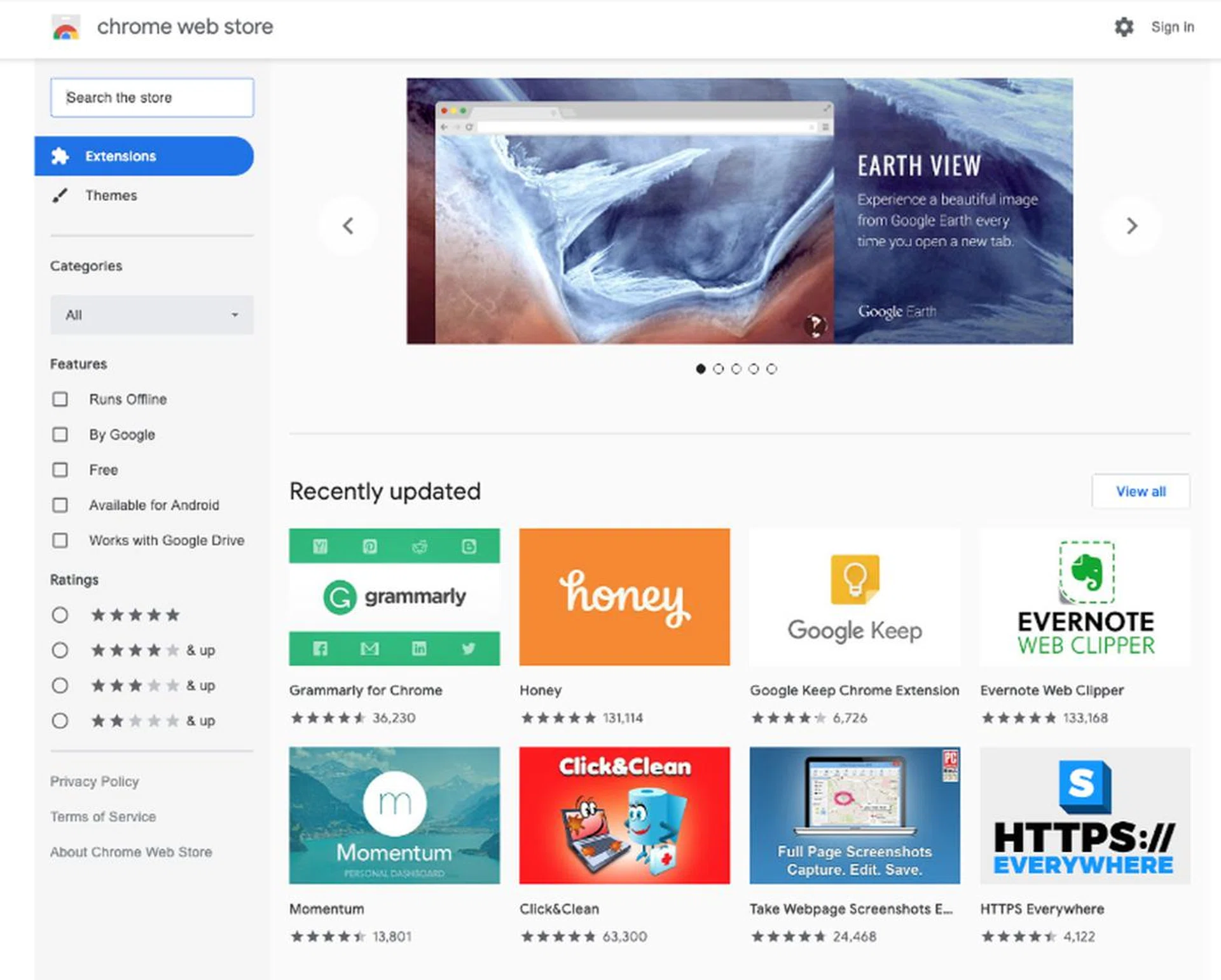 Extensions let you improve Chrome's capabilities, allowing users to tailor the browser to their liking.
