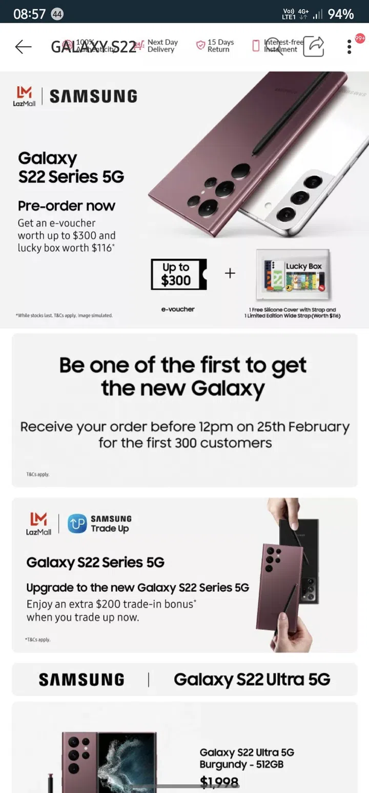 Screenshot from HWZ forum user amazingone.